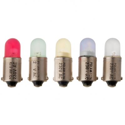 DIODA 10X25 BA9S DIODA ŻÓŁTA BA9S 230AC LED (LED230VACG)